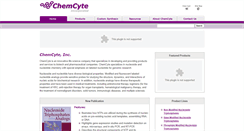 Desktop Screenshot of chemcyte.com