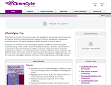 Tablet Screenshot of chemcyte.com